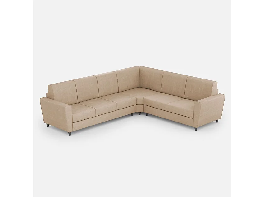 Cama Adele 190x210 sin somier ocre