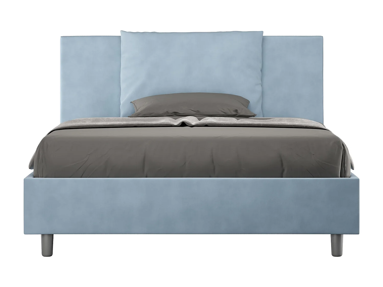 Letto Antea 150x210 rete e contenitore azzurro