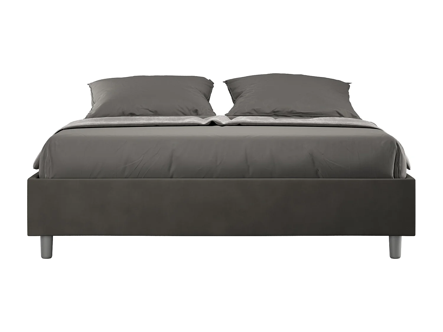 Letto Azelia Sommier 170x210 con rete grigio