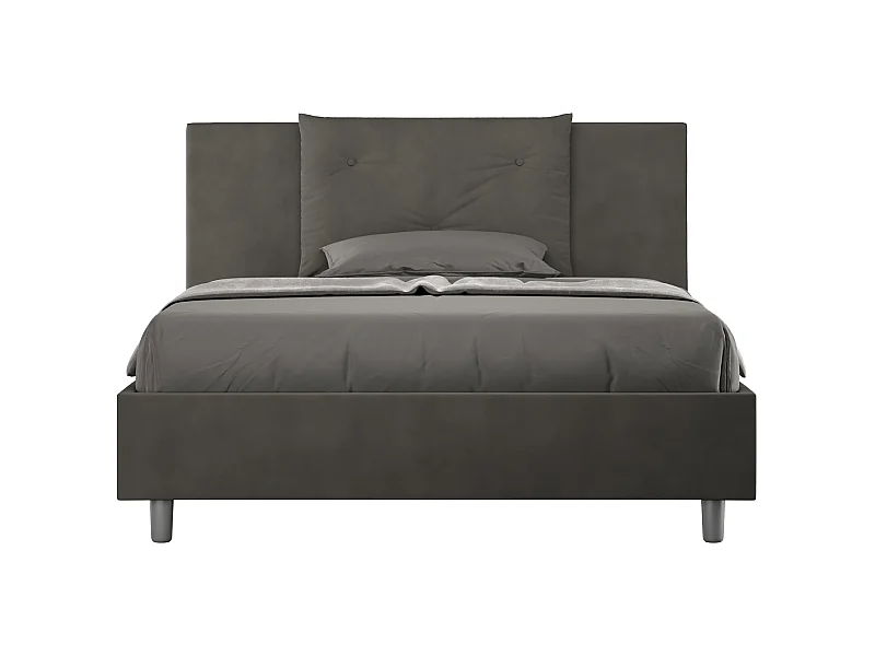 Cama Appia 150x210 sin somier gris