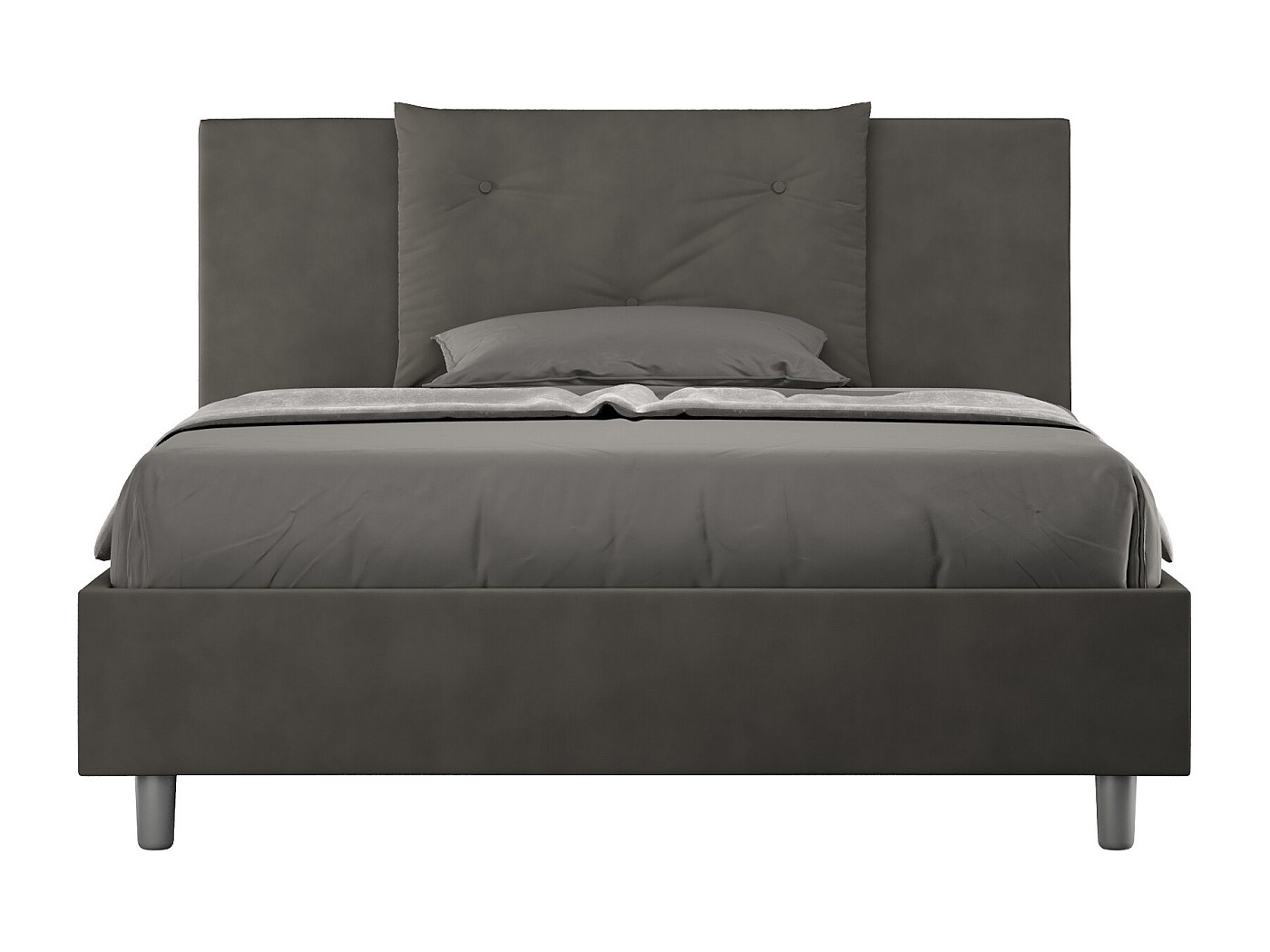 Lit Appia 150x210 sans sommier gris