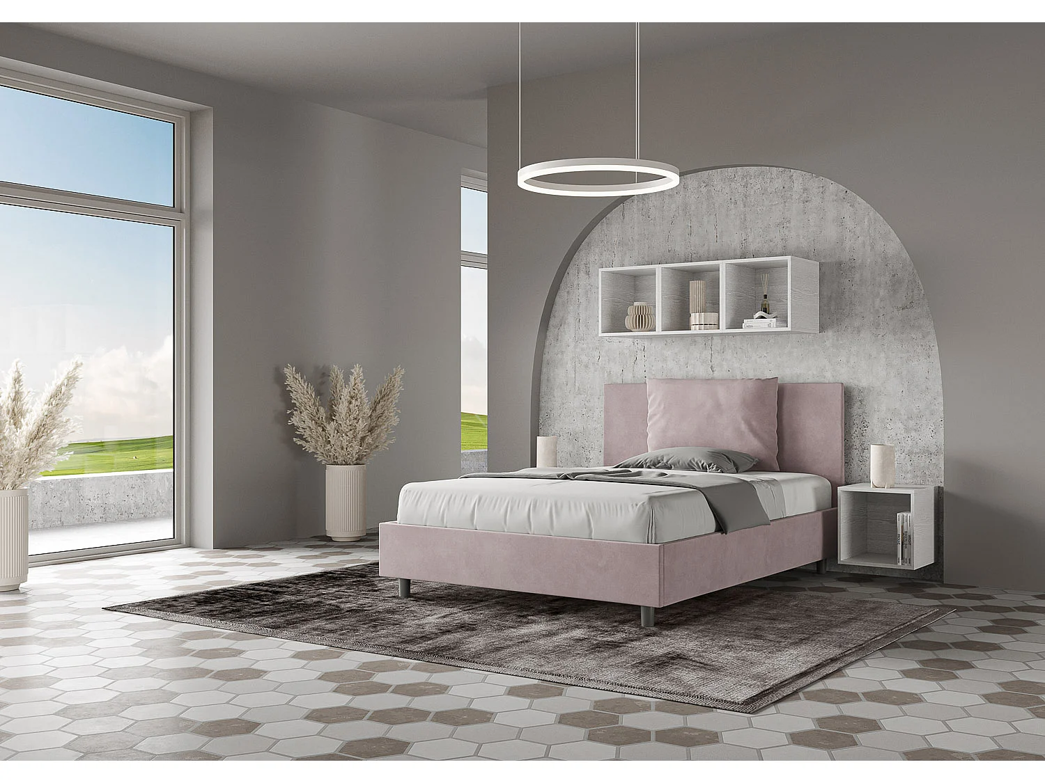 Lit Antea 150x210 sans sommier glycine