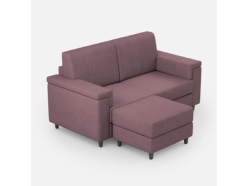 Lit microfibre bleu clair Adele sans sommier rembourré 90x190