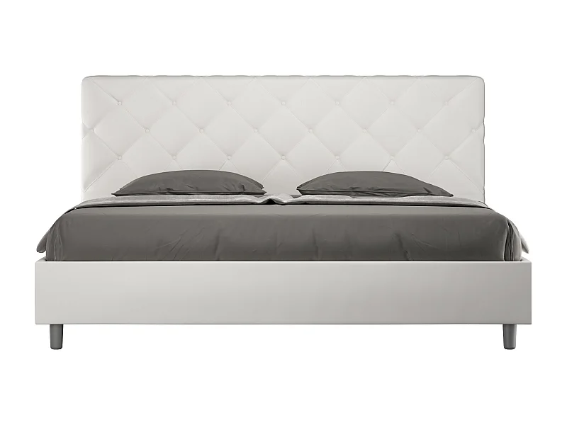 Cama Priya 190x210 base y contenedor blanco