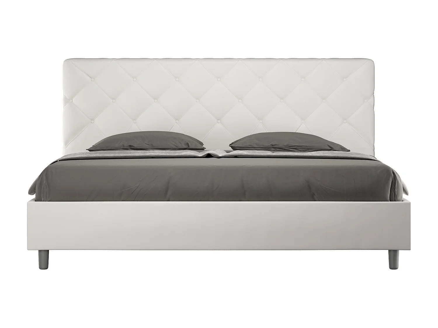 Cama Priya 190x210 base y contenedor blanco