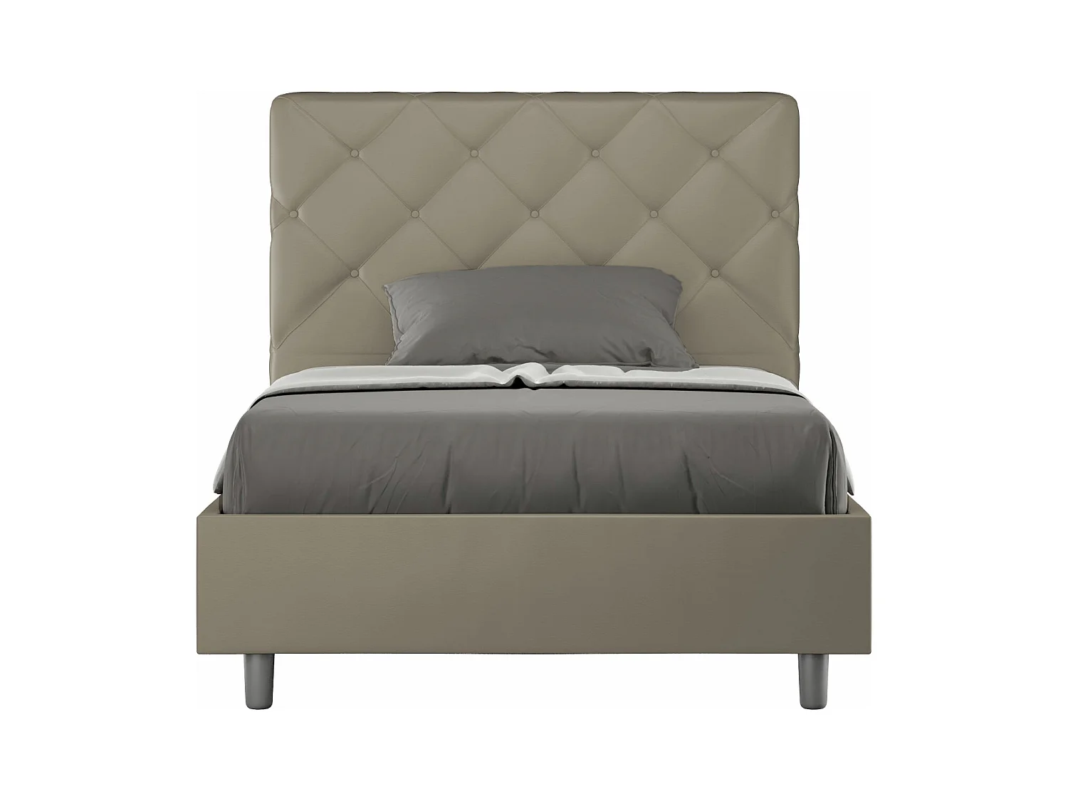 Cama Priya 100x200 sin somier capuchino