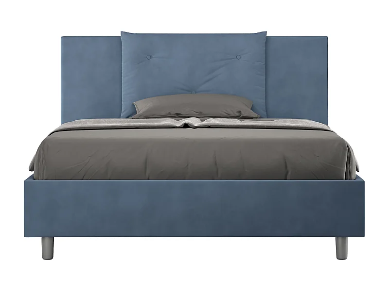 Letto Appia 150x200 rete e contenitore blu