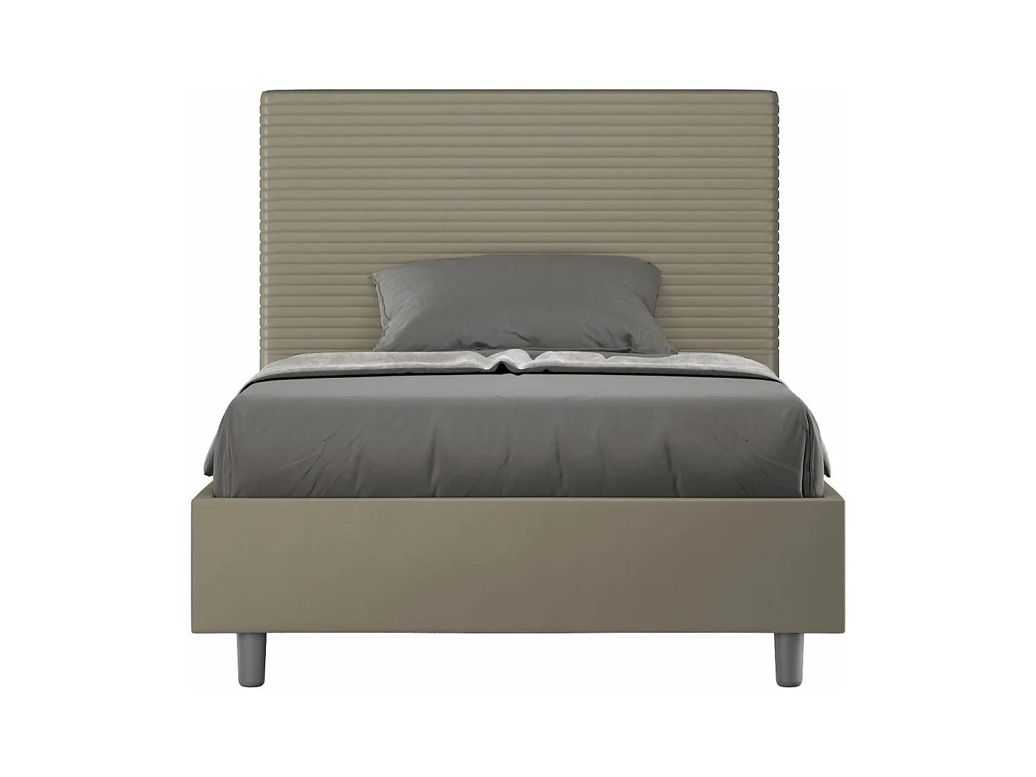 Cama Focus 100x210 con base capuchino