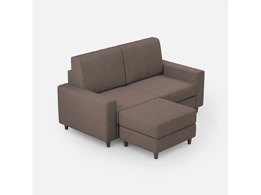 Lit Adele 150x190 sans sommier bleu