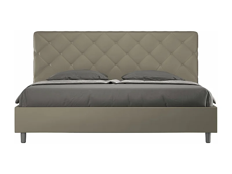 Letto Priya 190x210 con rete cappuccino