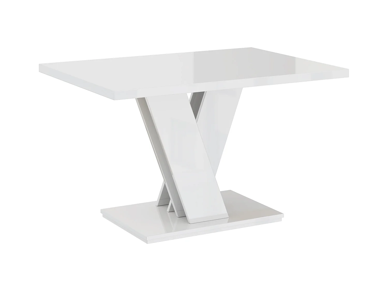 TABLE BASSE MALAVA - BLANC LAQUE 100 X 70 CM