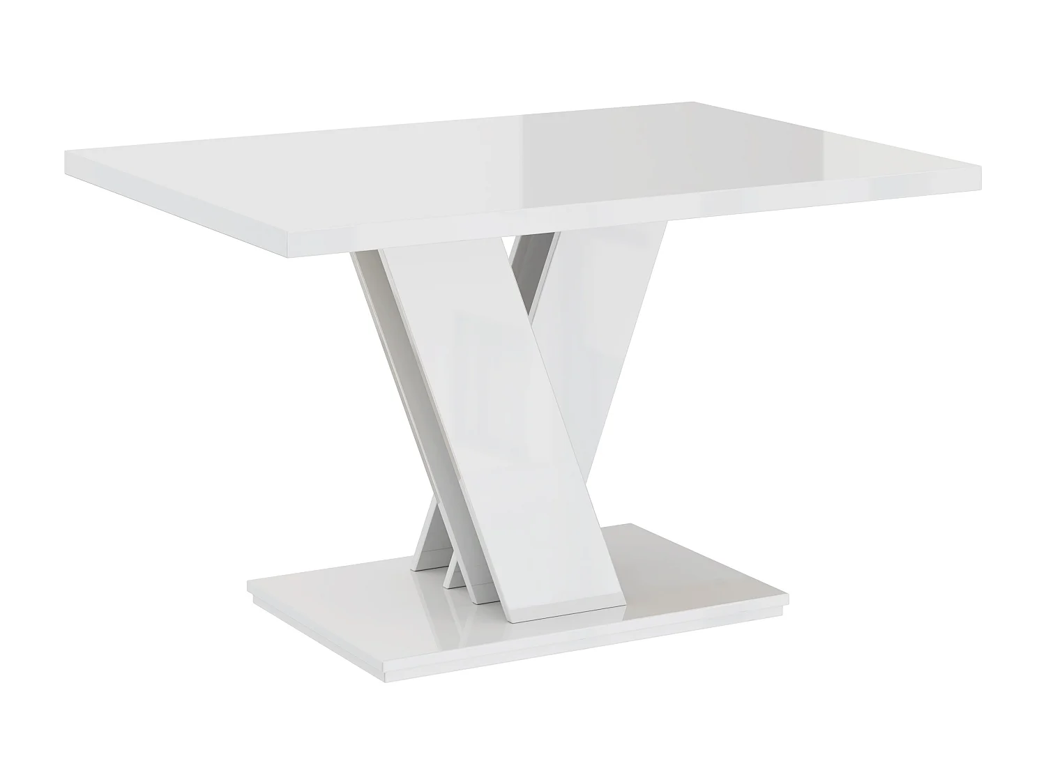 TABLE BASSE MALAVA - BLANC LAQUE 100 X 70 CM