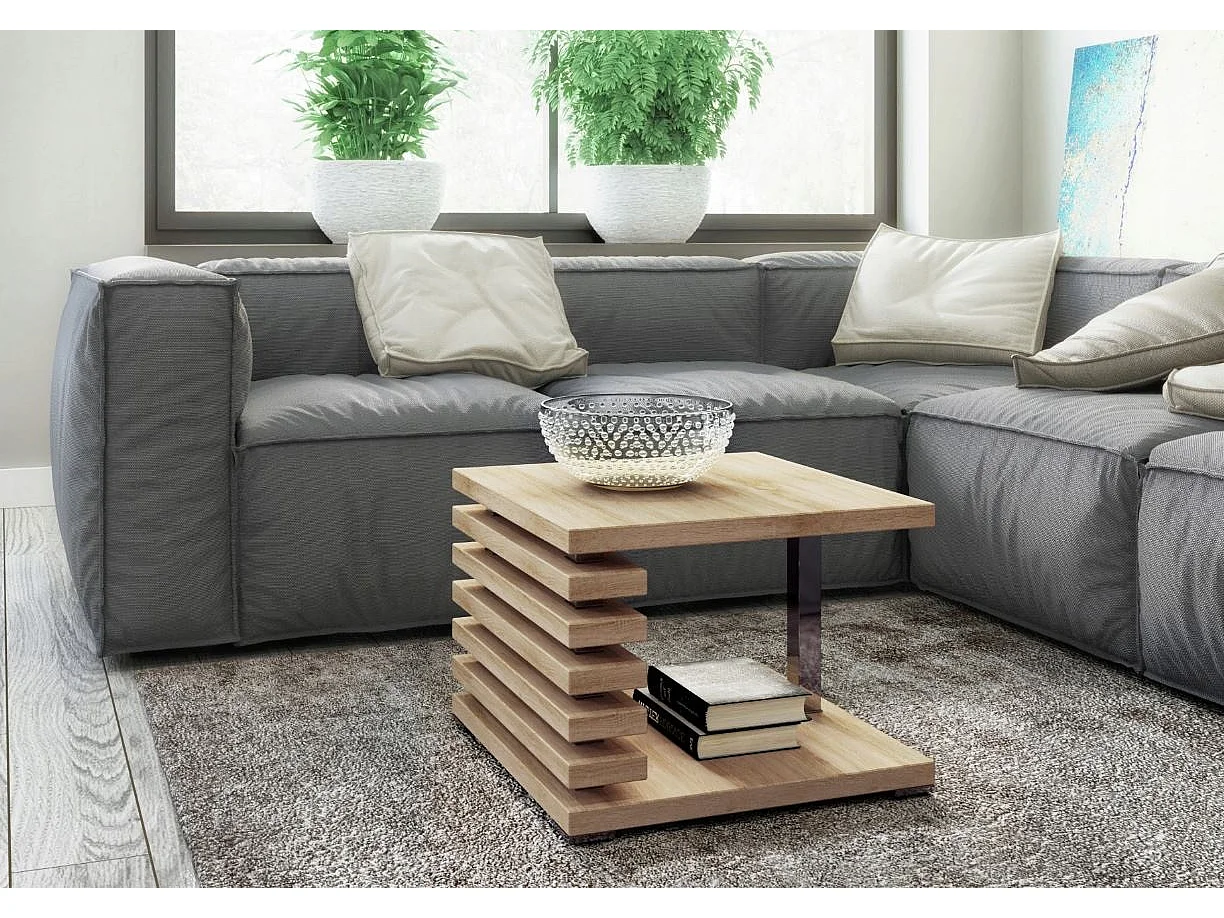 TABLE BASSE TOKYO BOIS SONOMA DESIGN 60 x 60 HAUTEUR 51 CM