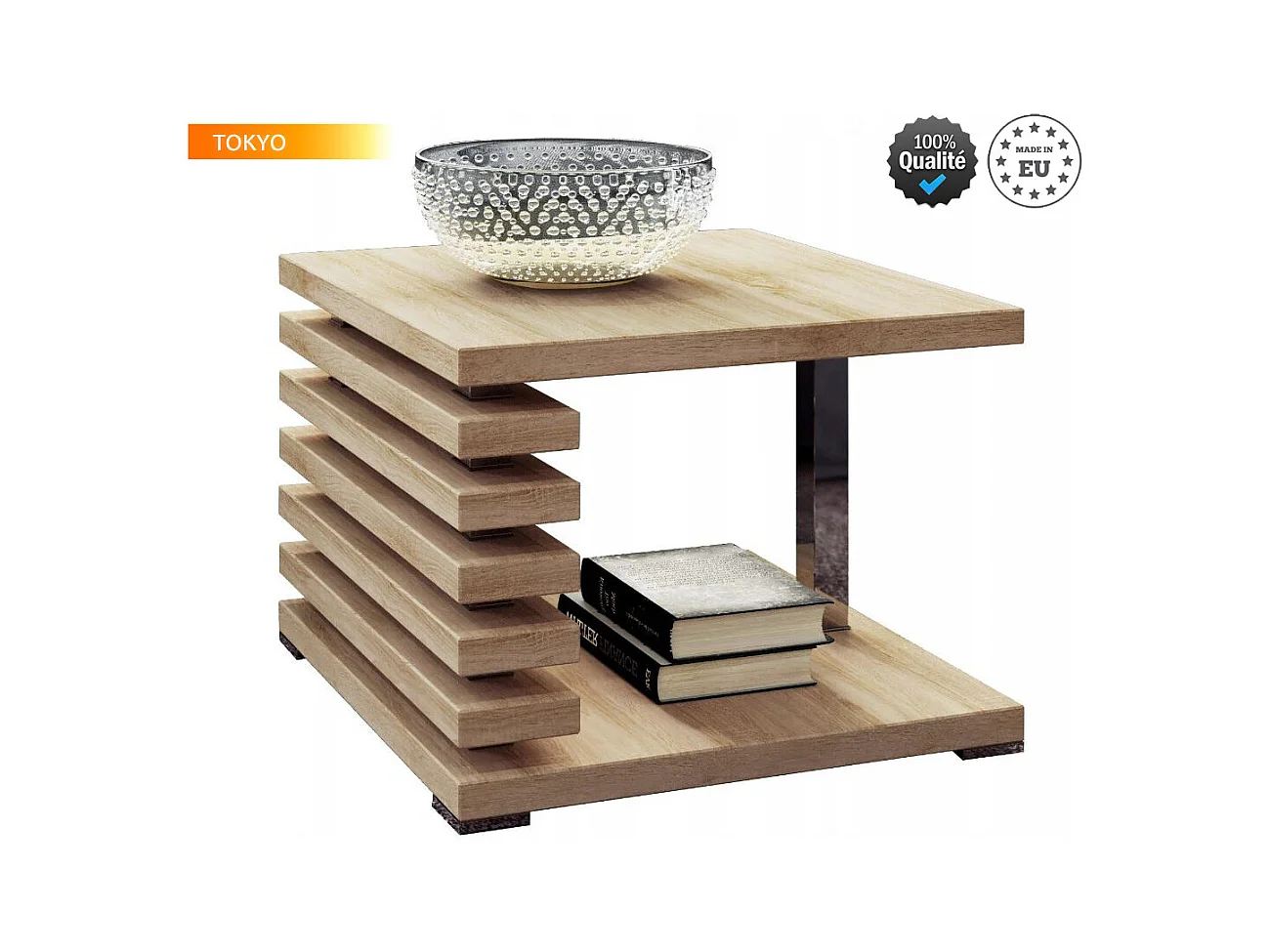 TABLE BASSE TOKYO BOIS SONOMA DESIGN 60 x 60 HAUTEUR 51 CM
