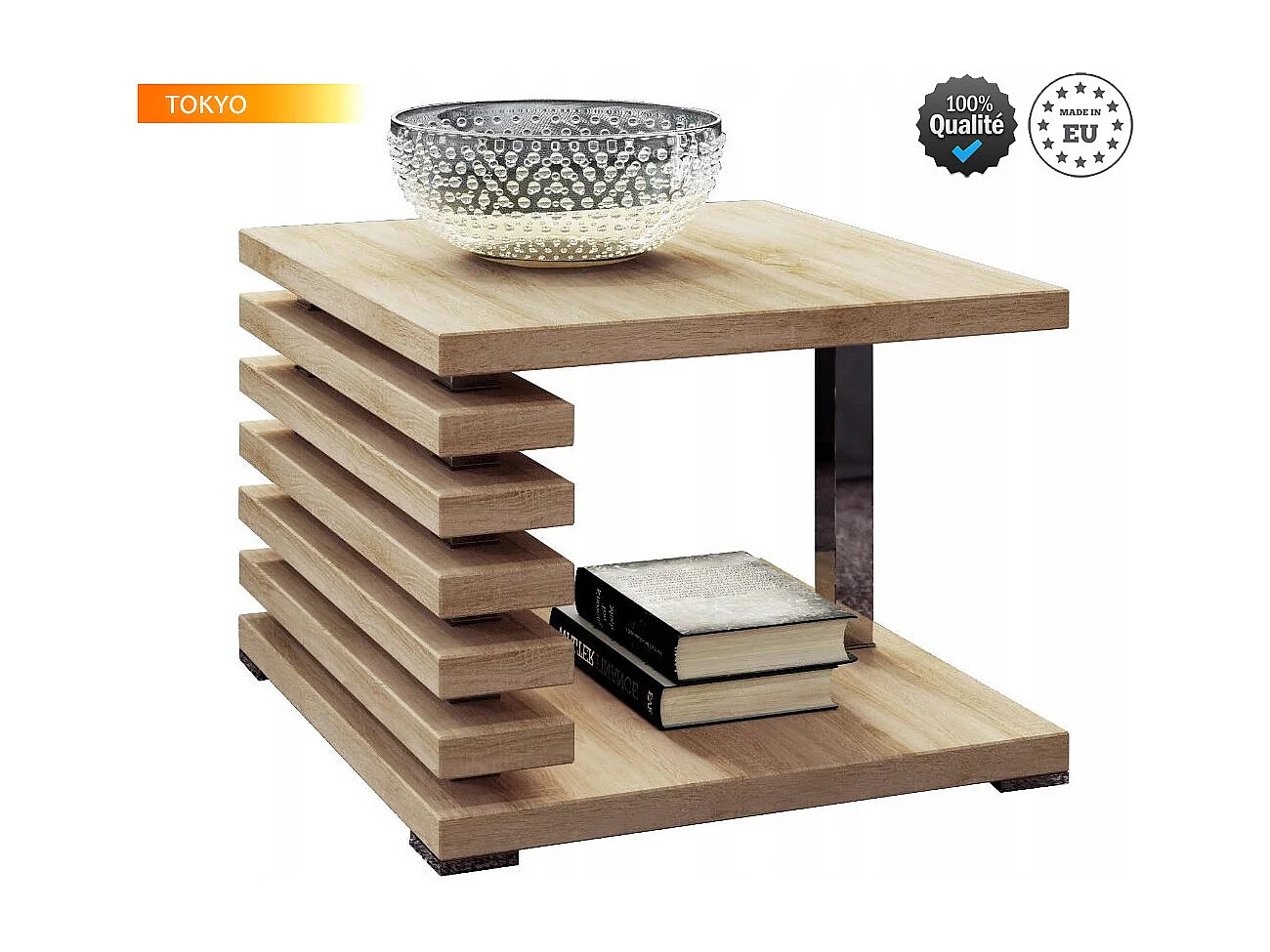 TABLE BASSE TOKYO BOIS SONOMA DESIGN 60 x 60 HAUTEUR 51 CM