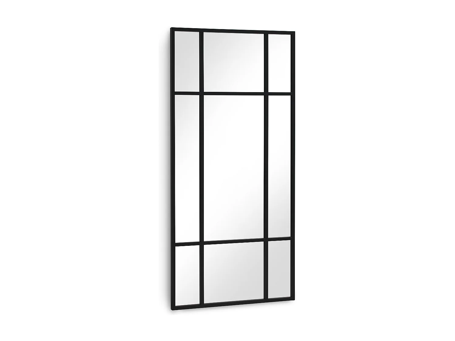 Miroir rectangulaire 80x170 structure métallique noire