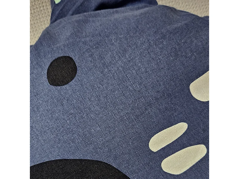 Coussin en forme de koala bleu avec housse amovible en coton - FLASH