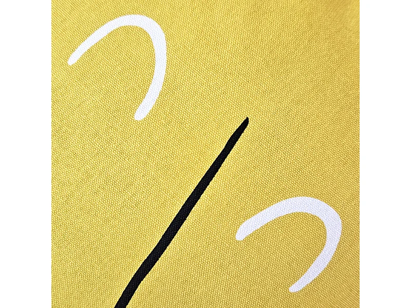 Coussin forme de lune / soleil avec housse amovible en coton - SUNNY