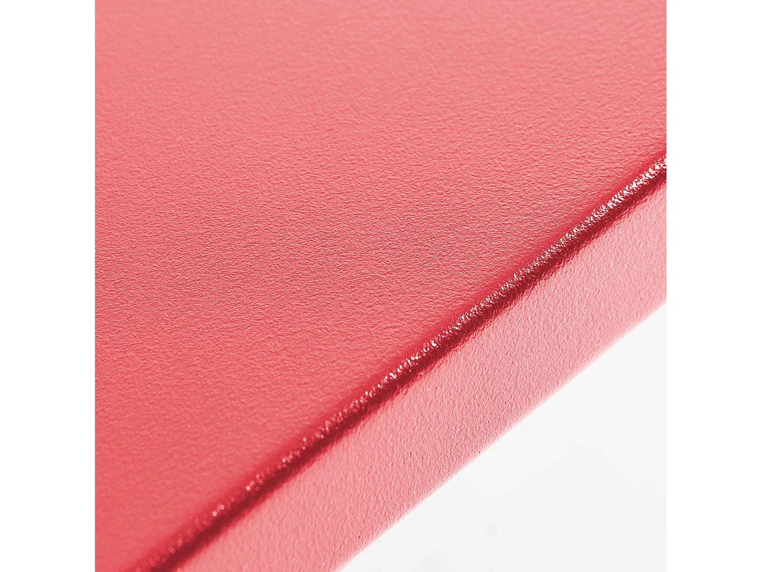 Table haute de jardin en acier rouge