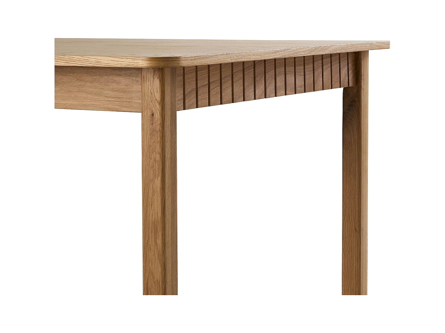 Table à manger rectangulaire en MDF plaqué chêne 200 cm