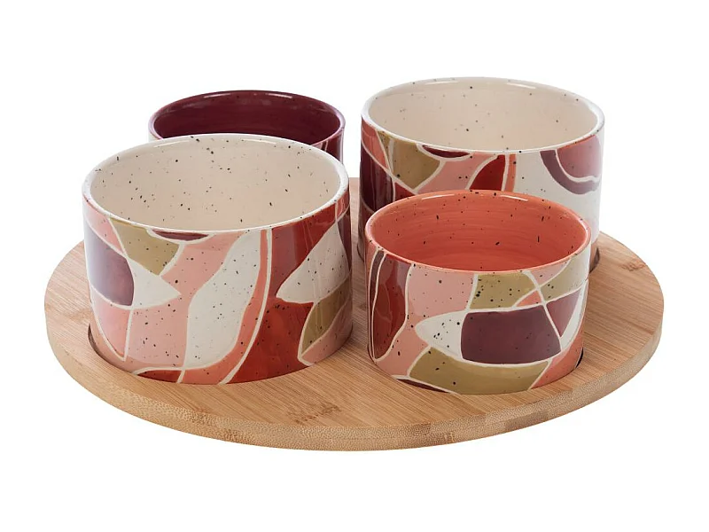 Plateau apéritif 4 bols Elena