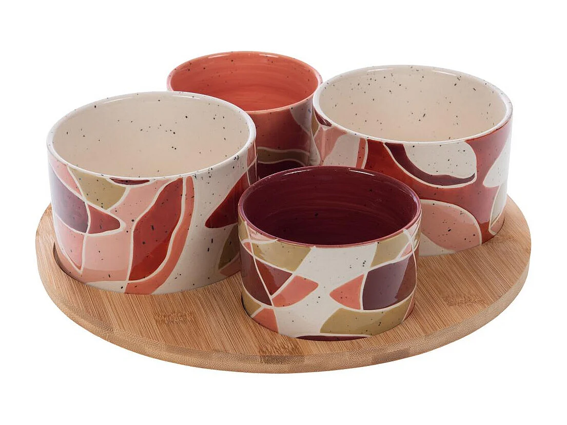 Plateau apéritif 4 bols Elena