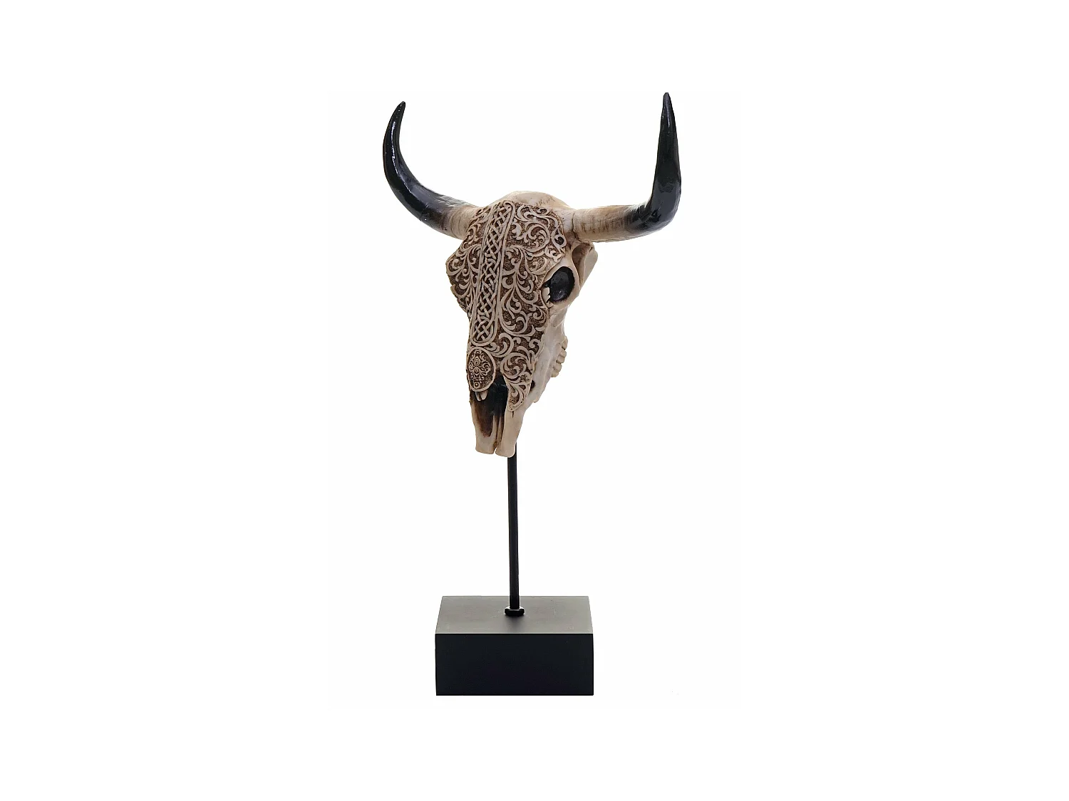 Figurine tête de vache résine 12 x 8 x 22 cm 04_0002840