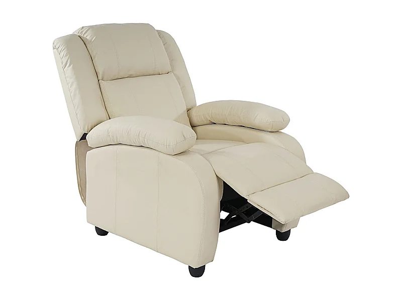 Fauteuil TV inclinable TV crème 84 x 93 x 102 cm 04_0002022