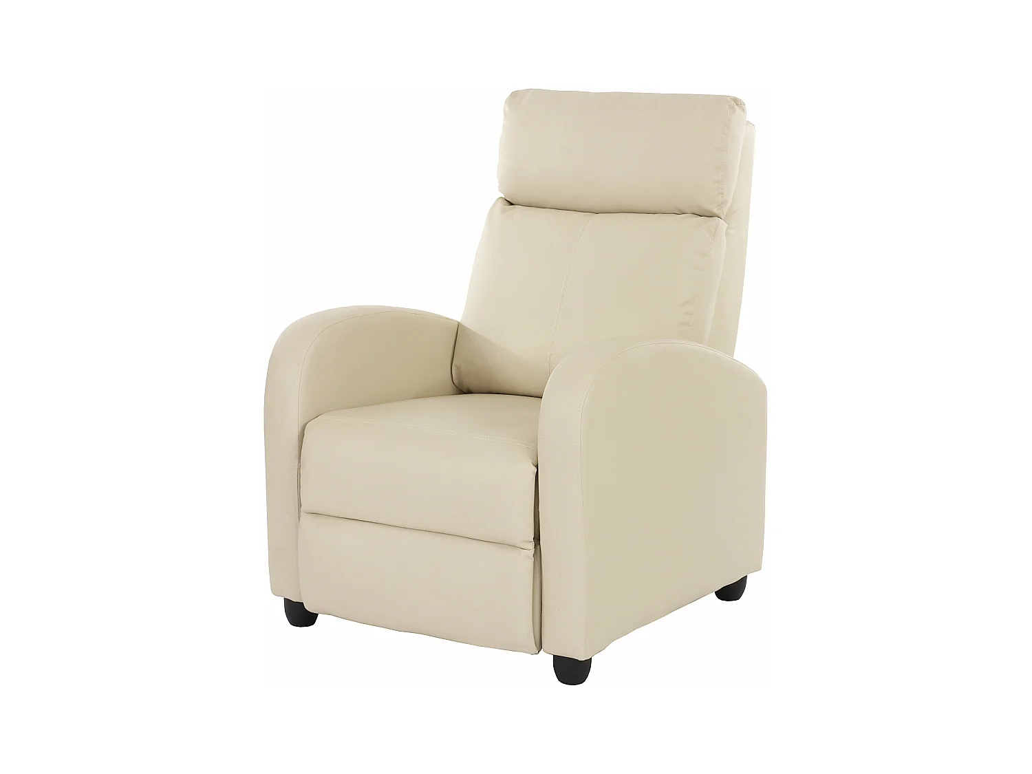 Fauteuil TV inclinable TV crème 72 x 92 x 105 cm 04_0002018