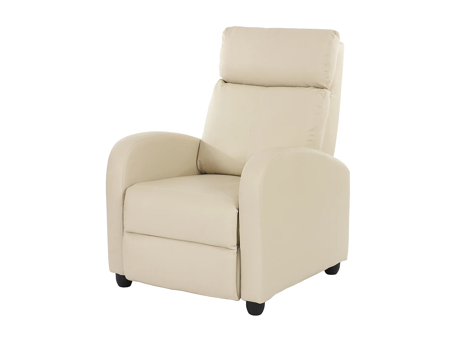 Fauteuil TV inclinable TV crème 72 x 92 x 105 cm 04_0002018