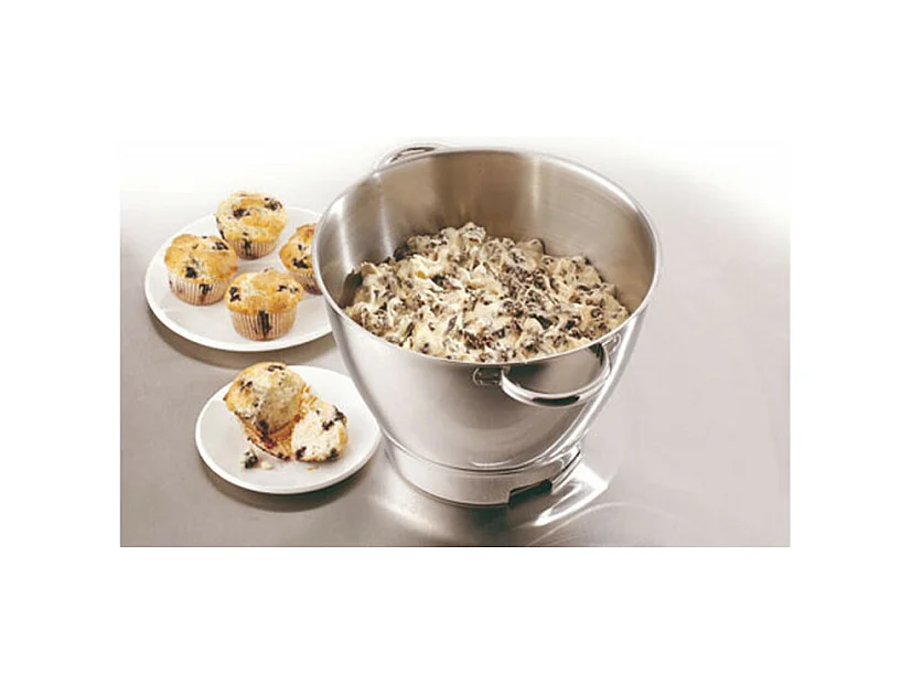 Edelstahlschüssel mit Griffen – KENWOOD – Chef Premier – Fassungsvermögen 4,6 l – Grau