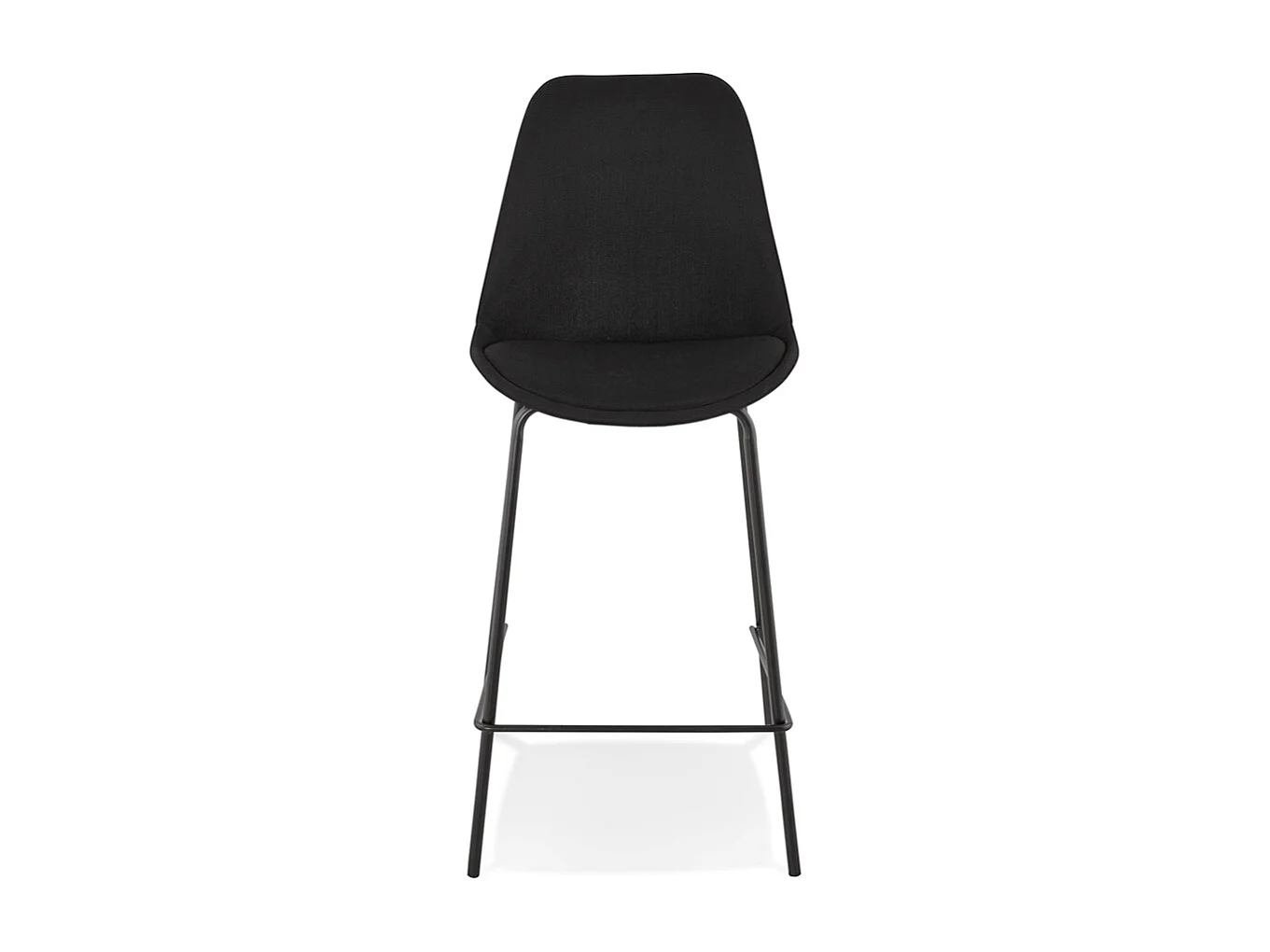 Tabouret de Bar en Tissu "Erich" 105cm Noir