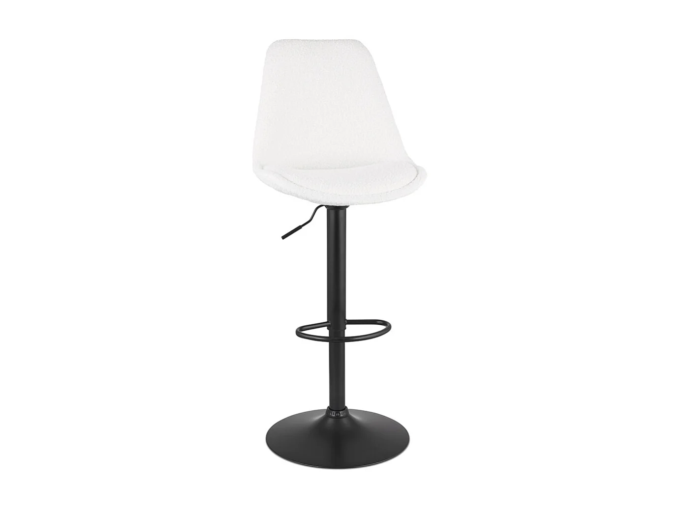 Verstellbarer Hocker - ROSITA - wit - 48x55x103-123 cm