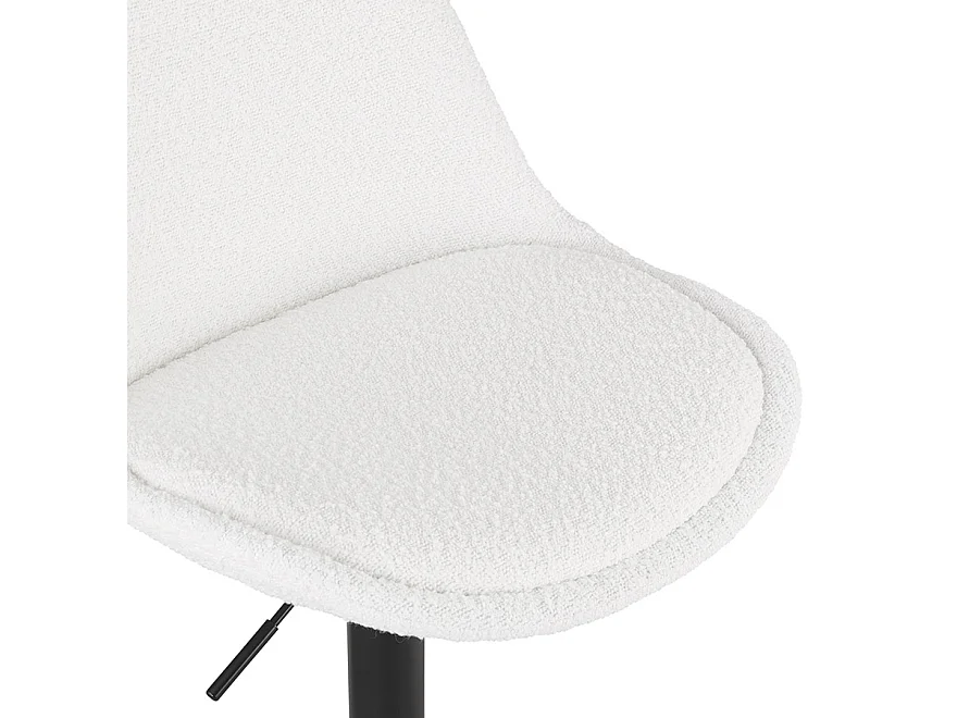 Verstellbarer Hocker - ROSITA - wit - 48x55x103-123 cm