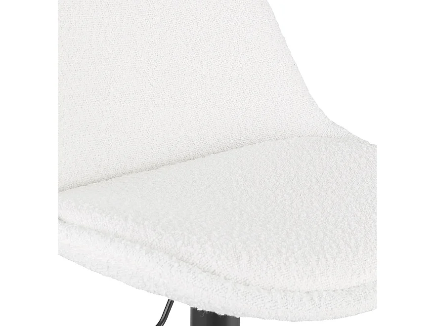 Verstellbarer Hocker - ROSITA - wit - 48x55x103-123 cm