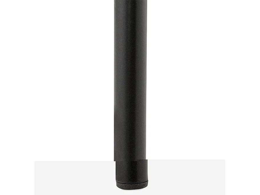 Tabouret de Bar en Velours "Lon" 105cm Noir