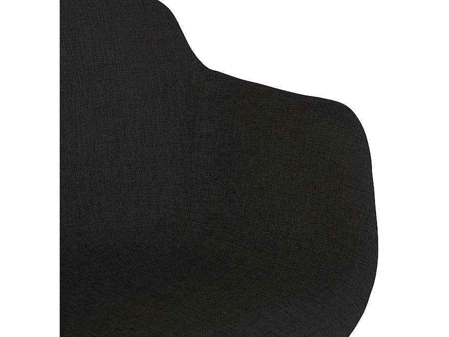 Mittelhoher Snackhocker - FORTI - Schwarz - 59x54x97,5 cm