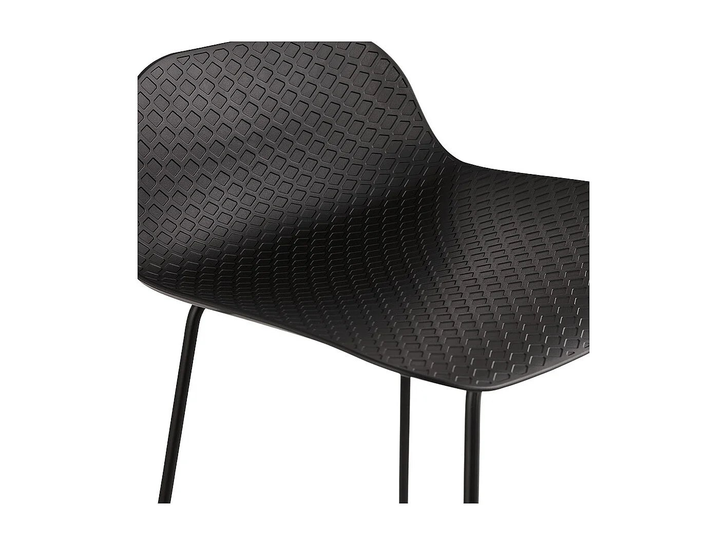 Snackhocker - BABYLOS - zwart - 48x53x85 cm