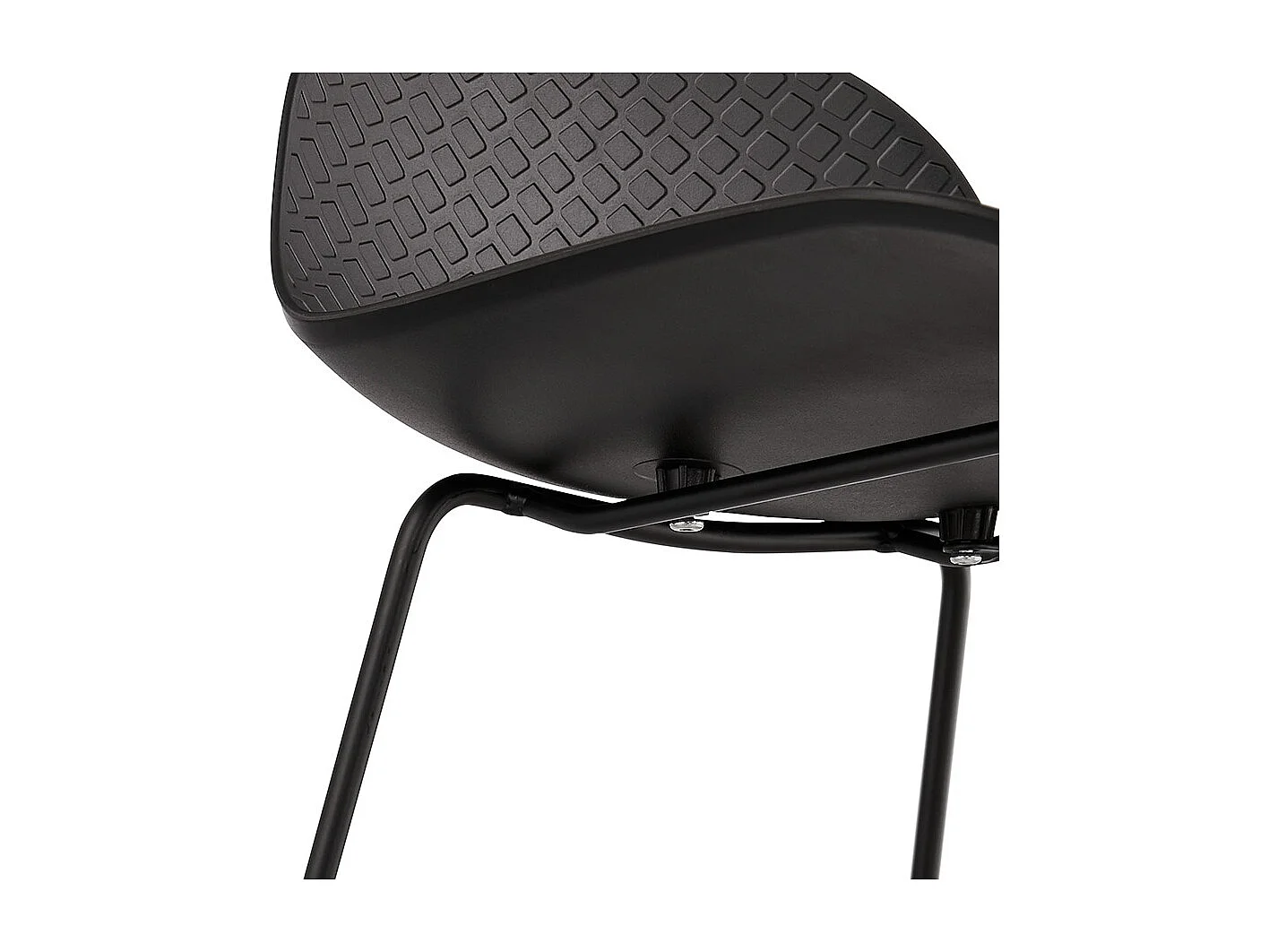 Snackhocker - BABYLOS - zwart - 48x53x85 cm