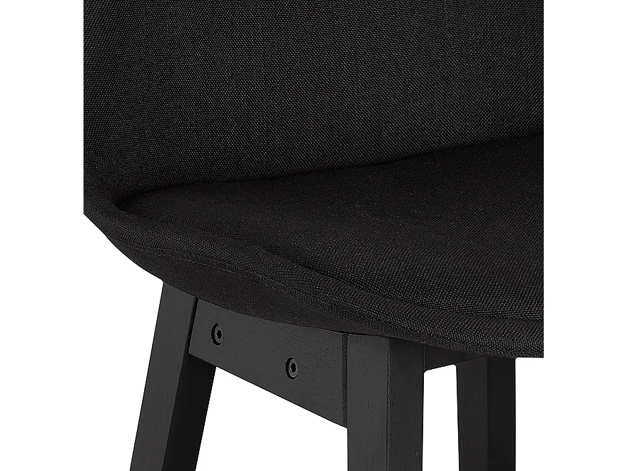 Mittelhoher Snackhocker - TERESA - zwart - 56x48x102 cm