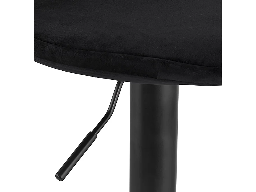 Verstellbarer Hocker - FINLEY - Schwarz - 45x45x87-107 cm