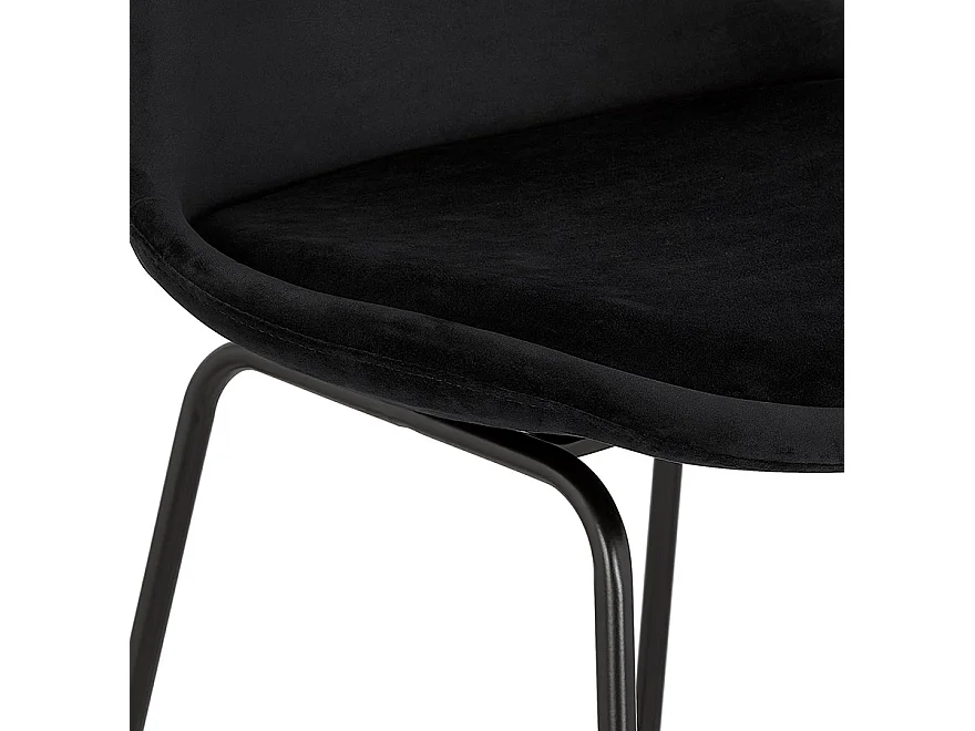 Sgabello per snack -BULLY - Nero - 48x55x109 cm