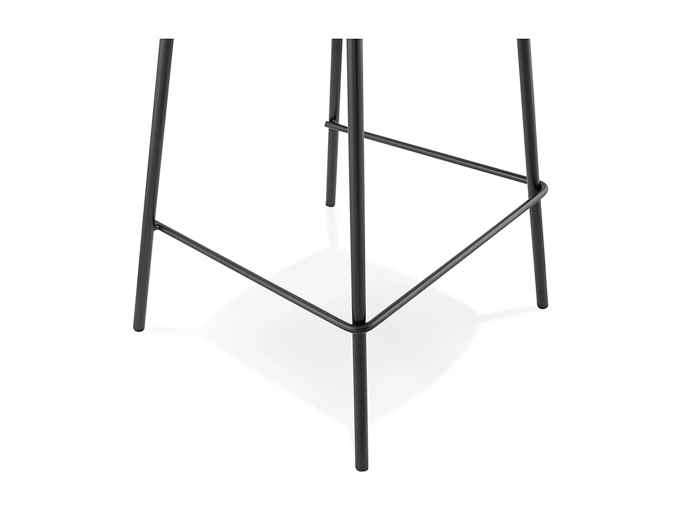 Tabouret de Bar en Tissu "Vern" 89cm Noir