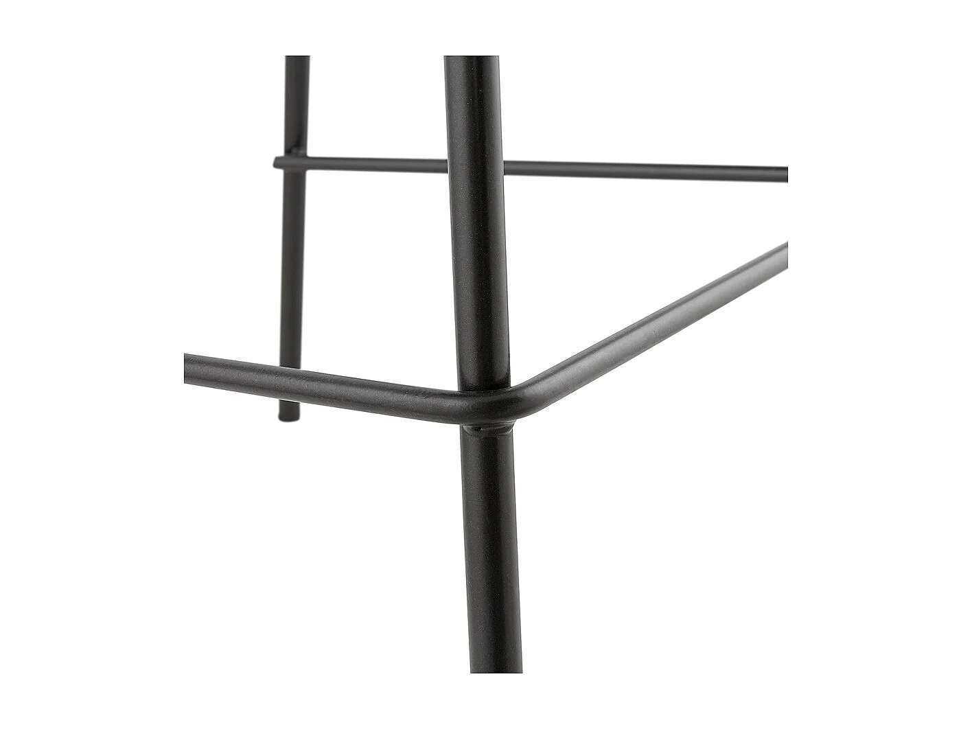 Tabouret de Bar en Tissu "Vern" 89cm Noir