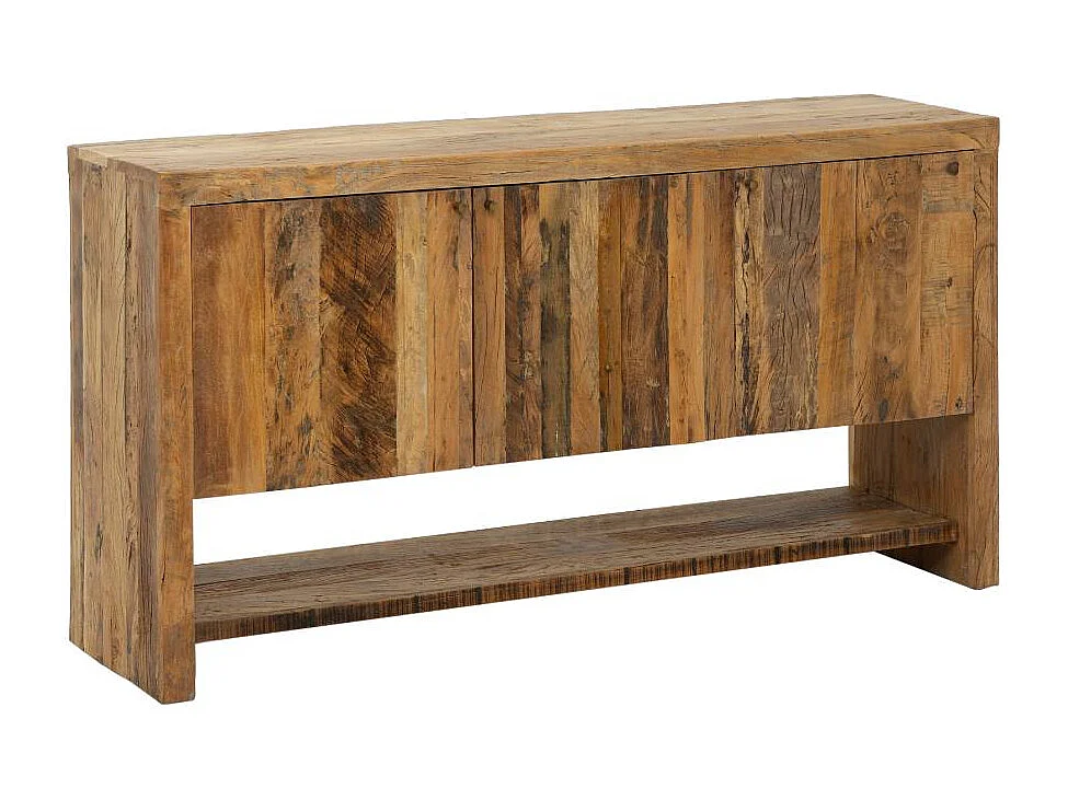 Meuble sous vasque en bois recyclé Naël