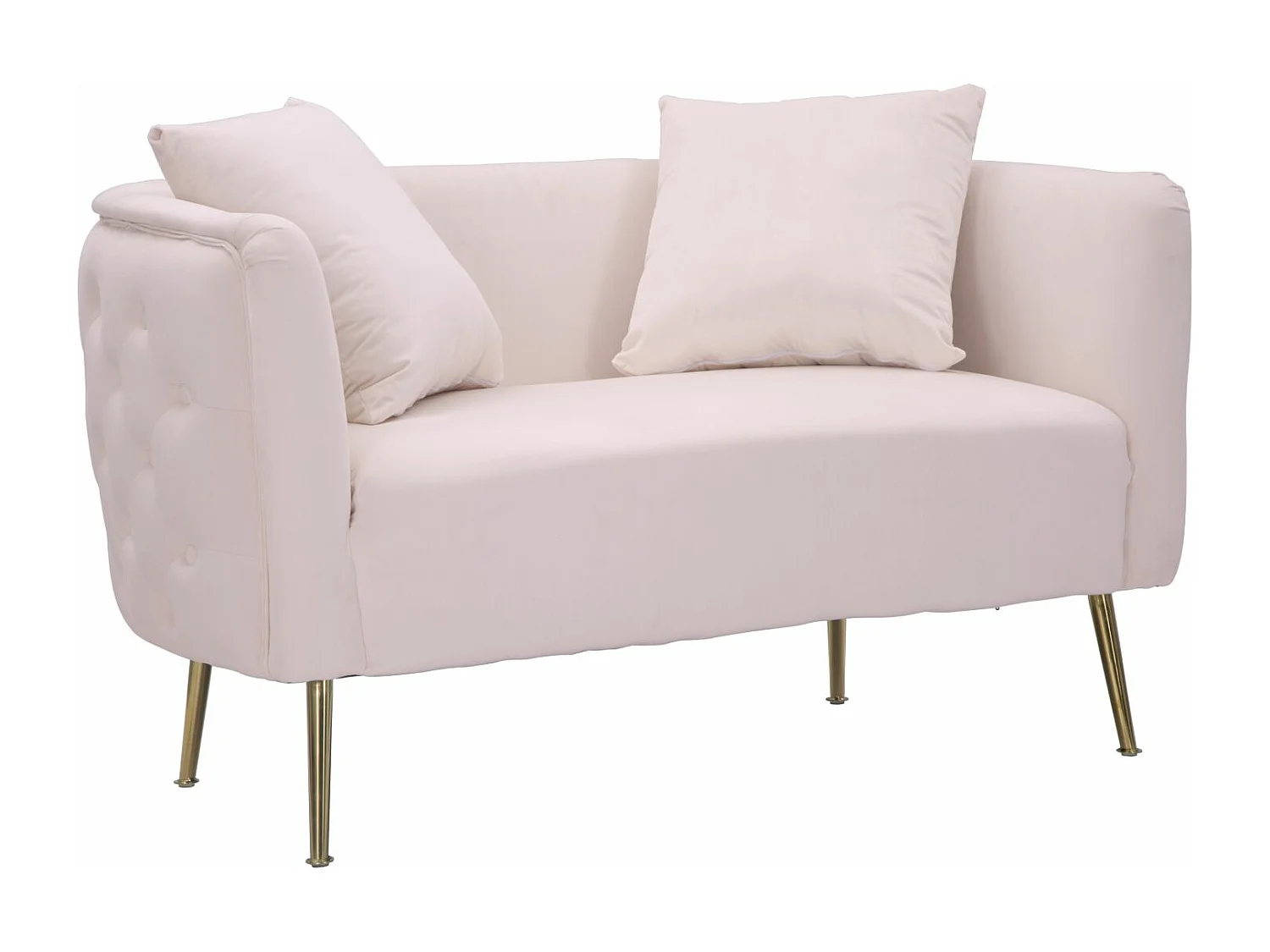 Divanetto Bucarest Rosa Cm 127X74X73