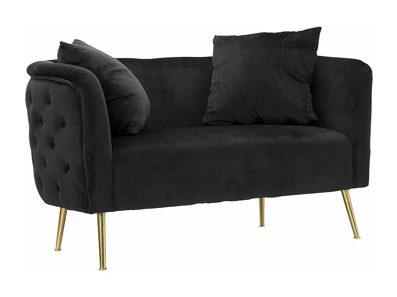 SCHWARZES BUKAREST-SOFA CM 127X74X71