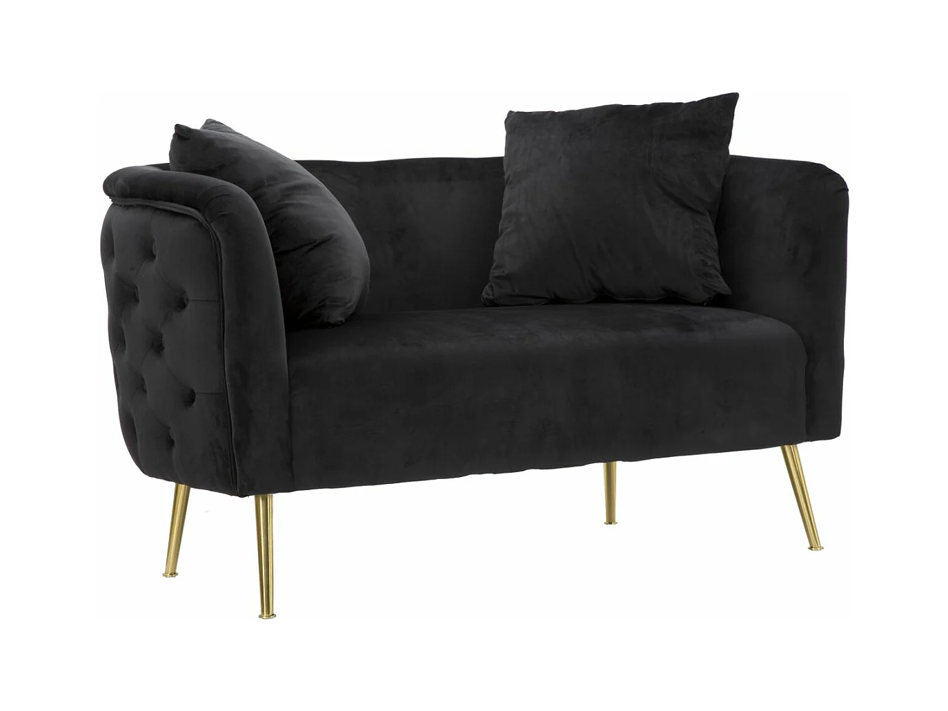 SCHWARZES BUKAREST-SOFA CM 127X74X71