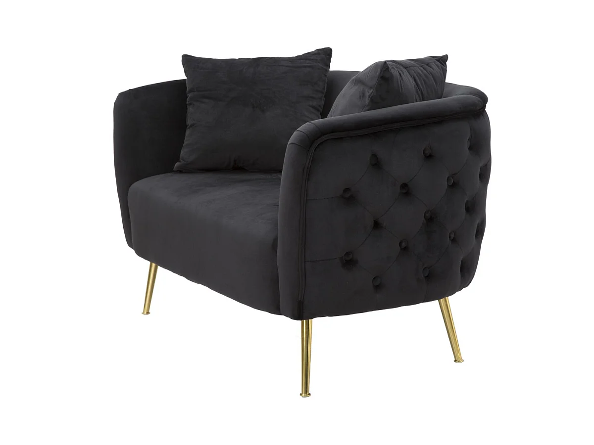 Sofa Bucharest Czarna Cm 127X74X71