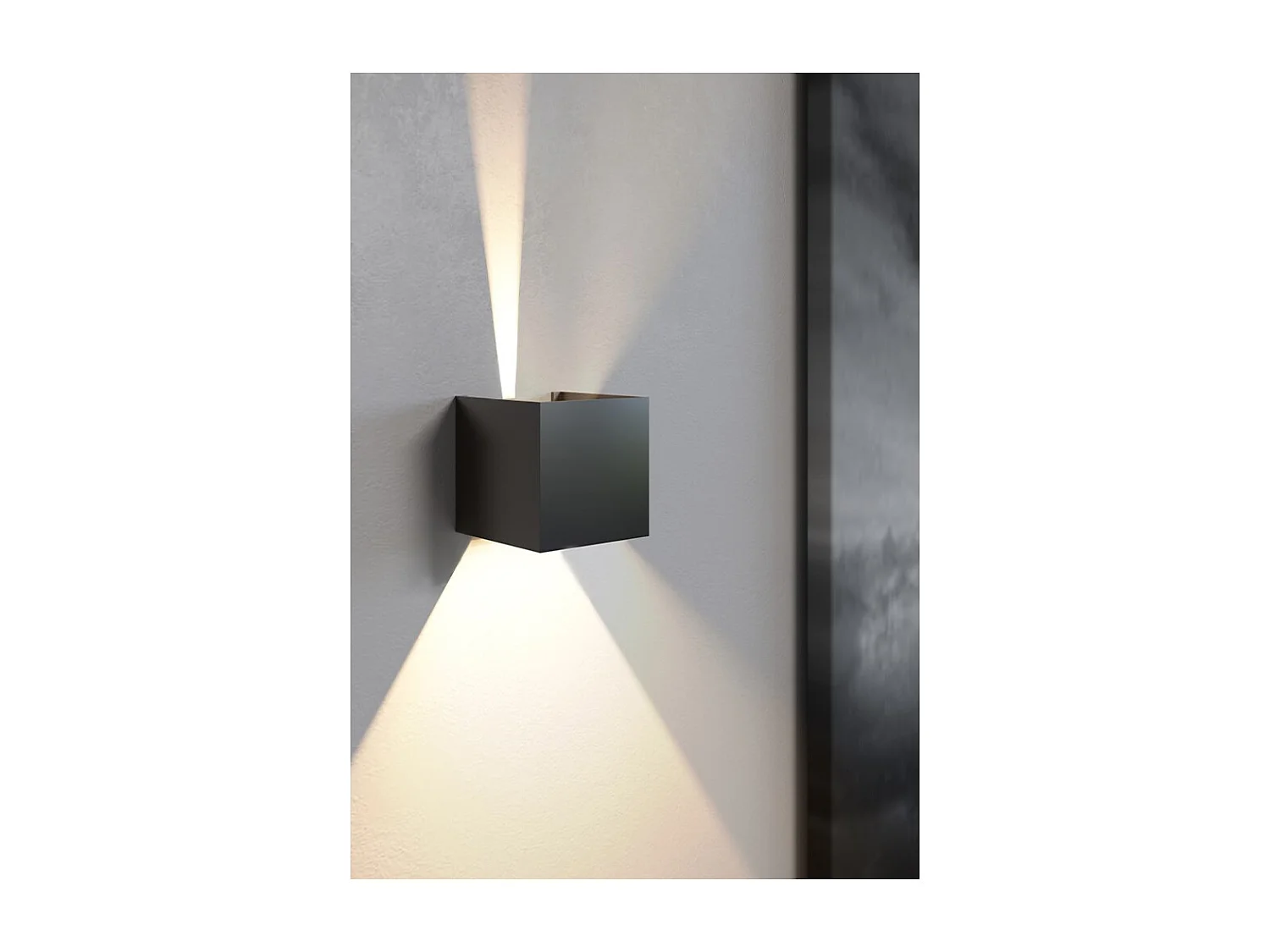 Applique LED Corten IP54 6,8W à ailettes orientables 4000k